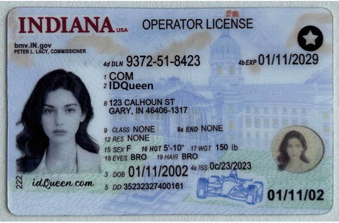 Indiana Fake ID
